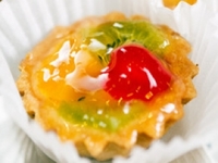 Корзинки с фруктами в желе