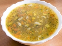 Суп с зеленым горошком