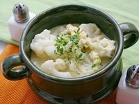 Суп из цветной капусты в микроволновке