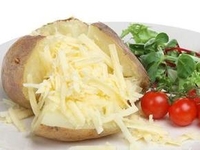 Печеная картошка с сыром