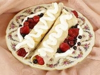 Блинчики с клубникой