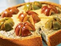 Яблочно-творожный чизкейк с маком