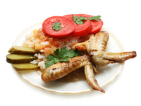 Цитрусовые куриные крылышки