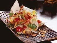 Салат с гребешком и овощами