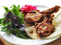 Шашлык из телячьих ребер