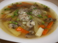 Грибной суп с фрикадельками
