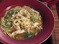 Китайский суп с курицей и шпинатом