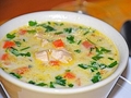 Сливочный суп с курицей
