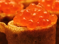 Блины с красной икрой