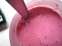 Малиновый молочный суп