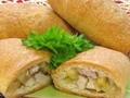 Слоеные пирожки с курицей и картофелем