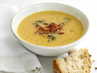 Фасолевый суп с беконом