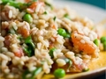 Ризотто с куриным филе и овощным миксом