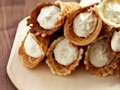Вафельные трубочки с кремом