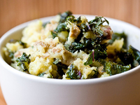 Картофельное пюре по-ирландски с капустой