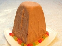 Шоколадная пасха с цукатами