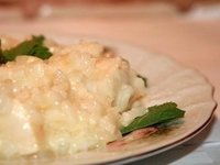 Ризотто с морскими гребешками