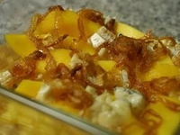 Теплая закуска из манго
