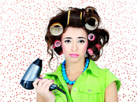 Укладка волос на бигуди