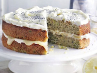 Кабачковый торт с лимонным кремом