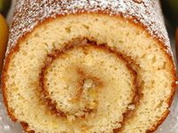 Рулет с лимоном