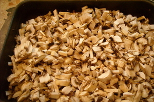 Оладьи из запеченных грибов