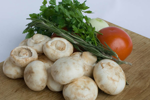 Шампиньоны с луком