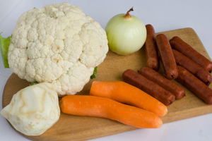 Датский салат с макаронами