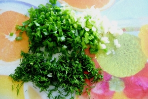 Куриные котлеты с зеленью и сыром