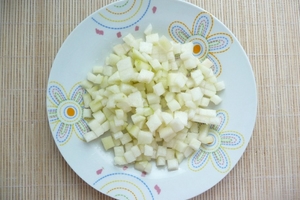 Тарталетки с ванильным творожком и грушами