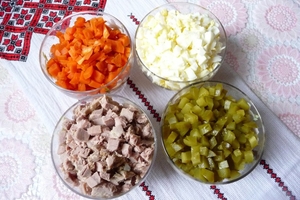 Салат с телятиной