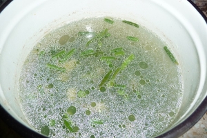 Суп из стручков фасоли