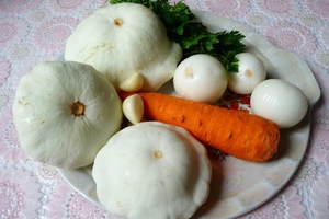 Оладьи из патиссонов