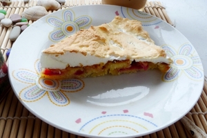 Пирог с яблоками и клюквой