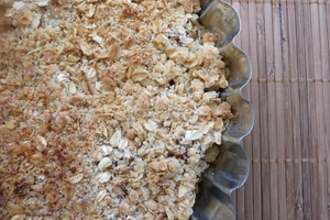 Грушево-яблочный крамбль