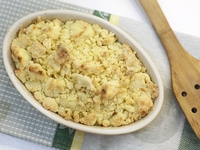 Творожная крошка с грушами