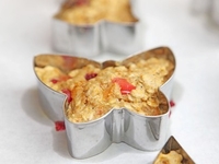 Овсяное печенье с тыквой, клюквой и грецкими орехами