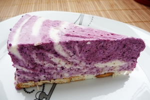 Чернично-творожный торт