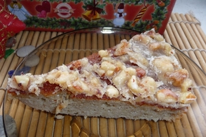 Банановый кекс с орехами