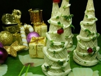 Праздничная закуска: Вафельные новогодние елочки