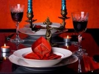 Романтический ужин в оттенках страсти