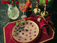 Романтические детали в сервировке