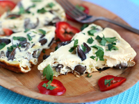 Омлет с грибами