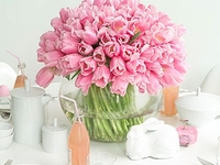 Весенняя сервировка стола к 8 марта