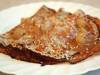 Рисовые блины с  грушами