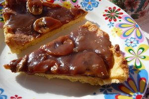 Пирог с бананами и карамелью