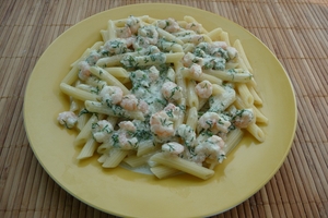 Паста с креветками