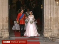 Первые стоп-кадры королевской свадьбы