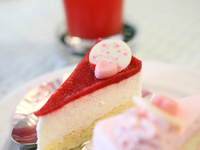 Клубничный чизкейк с белым шоколадом