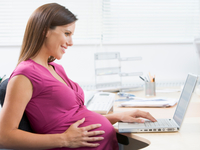 Как беременной снимать усталость в офисе
